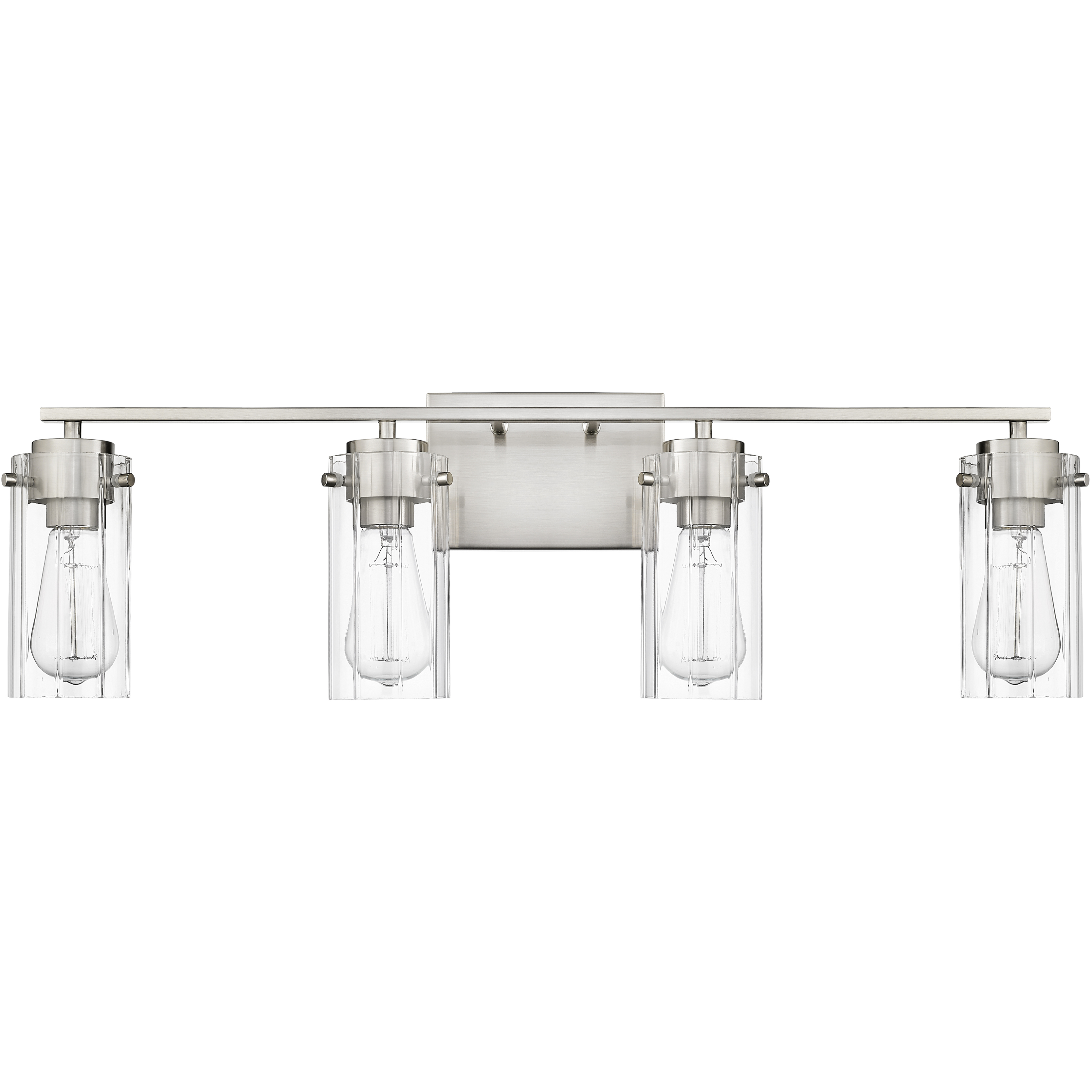 Serena 4 Light 30.5 inch Brushed Nickel Bathroom Vanity Light Wall Light